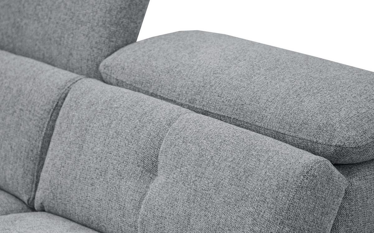 SOFA AVENA 3-Sitzer, grau - Grau, Holzwerkstoff/Textil (204/80/108cm) - Wozimo