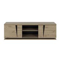 TV-MÖBEL 2 Türen Crack - Französische Herstellung - 181/45/54 cm - Eschefarben, Holzwerkstoff (45/54/203cm) - Calicosy