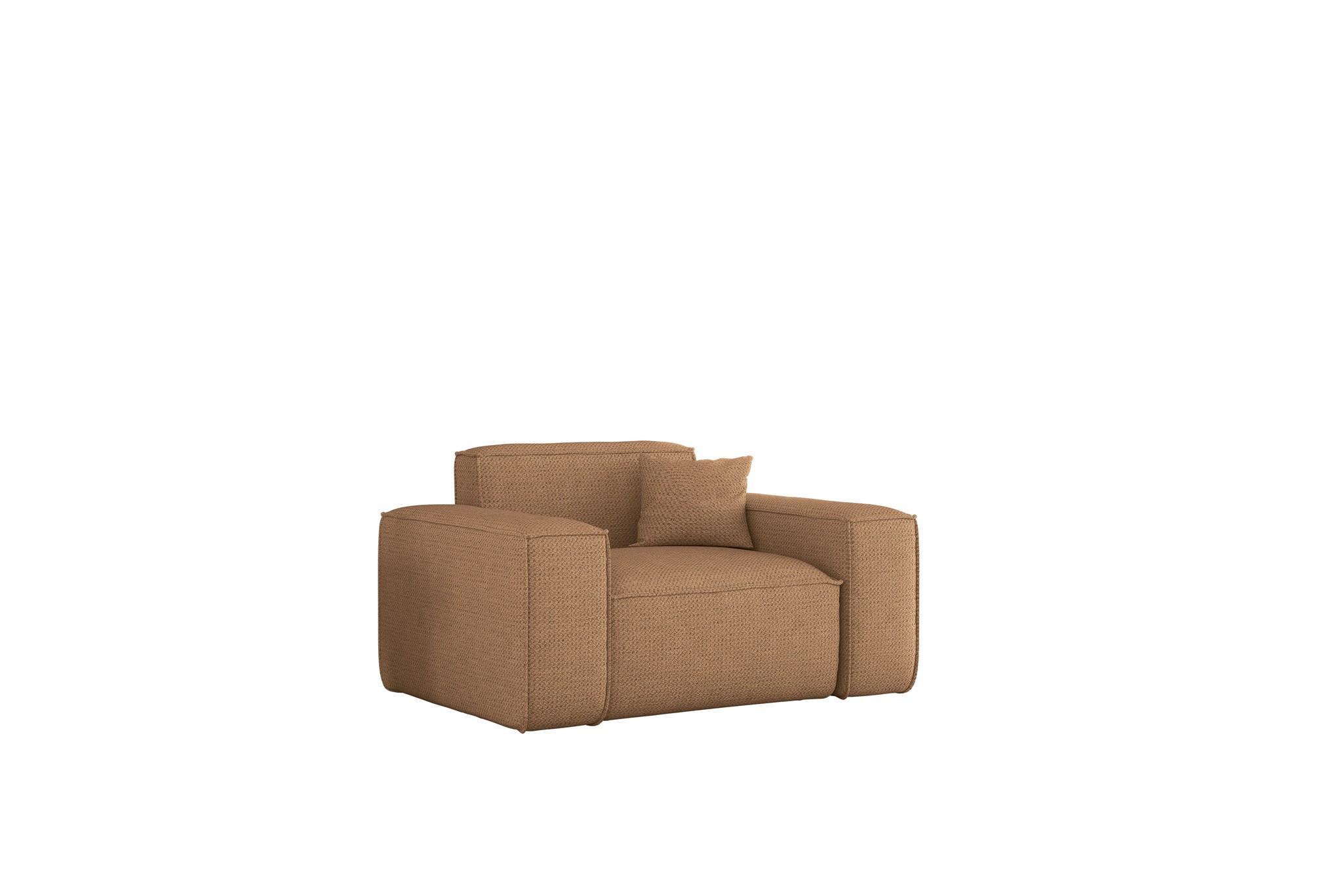 SESSEL Celes Premium In Artico - Rotbraun, Holzwerkstoff/Textil (121/73/90cm) - Fun Möbel