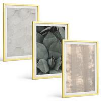 BILDER SET 3er Set - 40x60 cm Goldrahmen - Sommerliche tropische Texturen - Goldfarben, Kunststoff (40/60cm) - TULUP