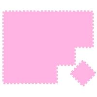 SPIELMATTE ab Null - 180/90/1 cm Puzzlematte Pink - Pink, Kunststoff (30/30cm) - Littletom