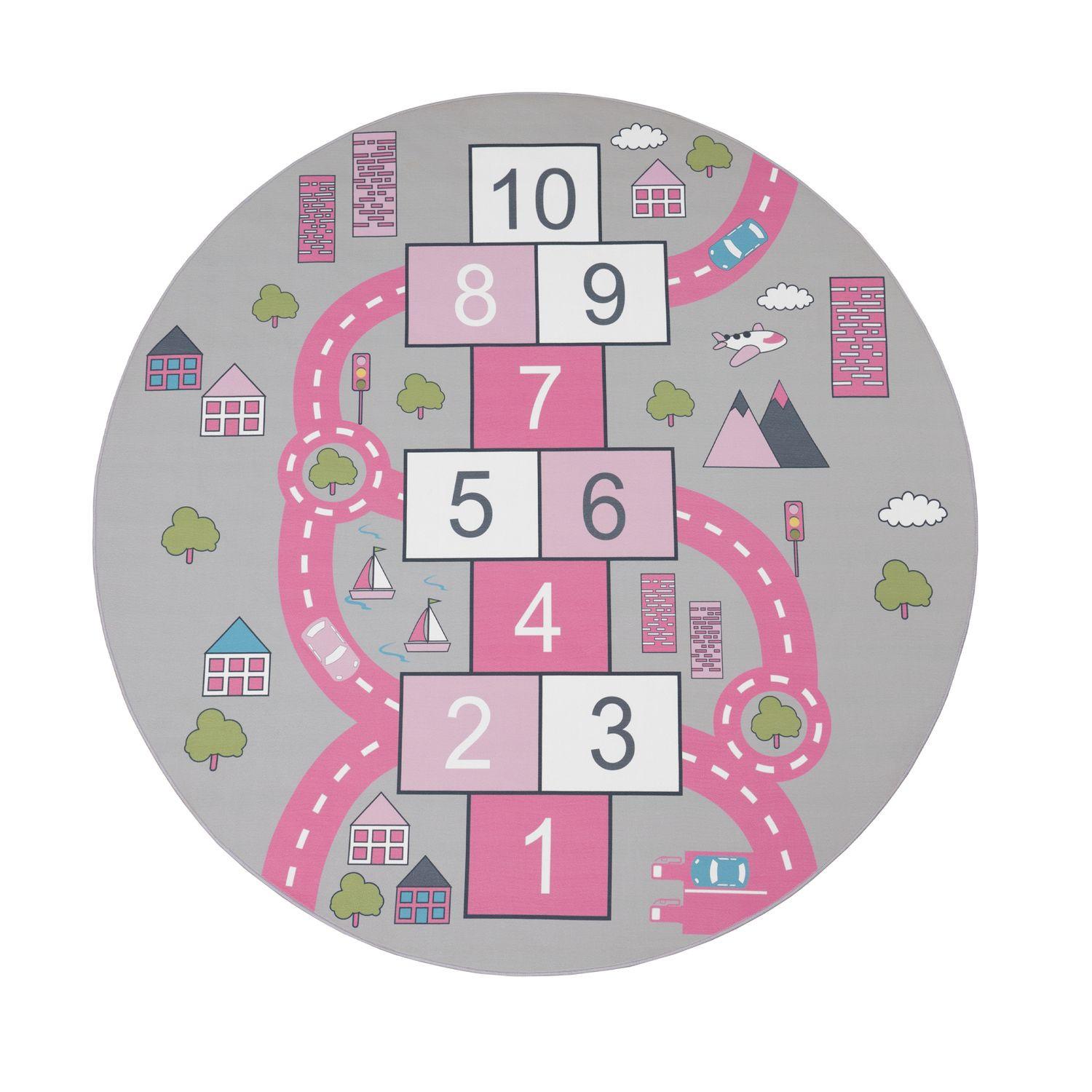 KINDERTEPPICH Pink Ø 200 cm - Pink, Kunststoff (200/200cm) - TT Home