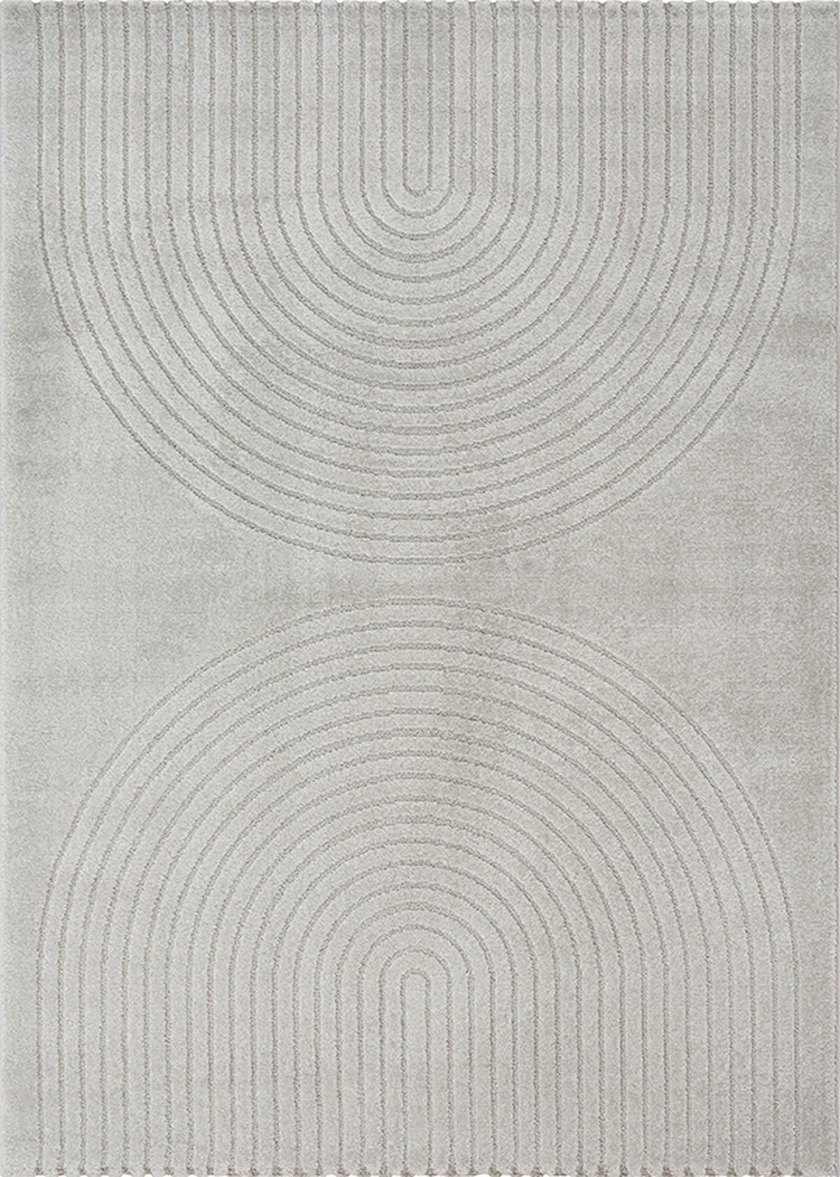 TEPPICHLÄUFER Geometrisch MUOTA Polypropylen Grau 80 x 150 cm - Grau, Textil (80/150cm) - KADIMA DESIGN