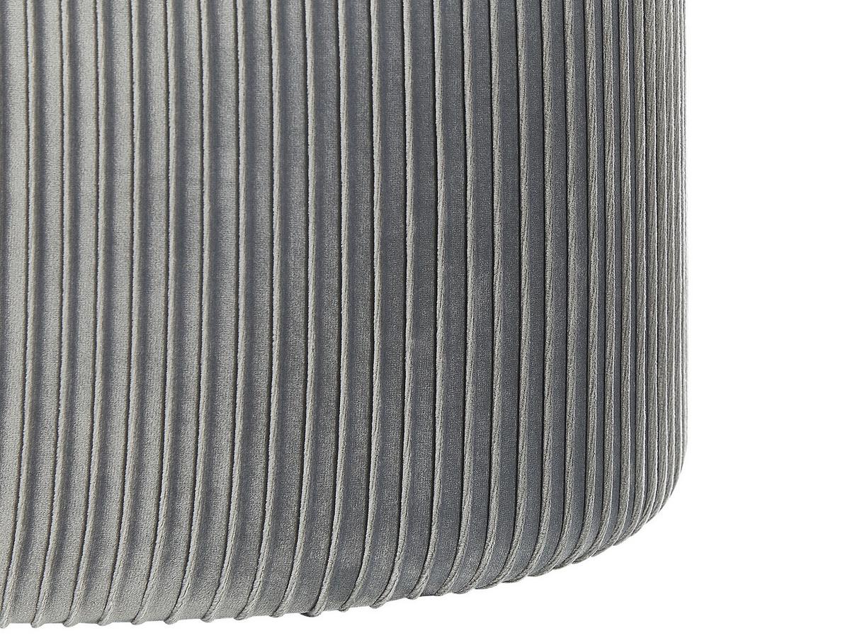 POUF Richland 35/55/41 cm - Grau, Textil (55/41/35cm) - Beliani