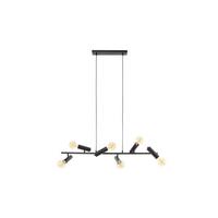 HÄNGELAMPE HAORA Schwarz Metall - Schwarz, Metall (20/110/150cm) - KAWOLA