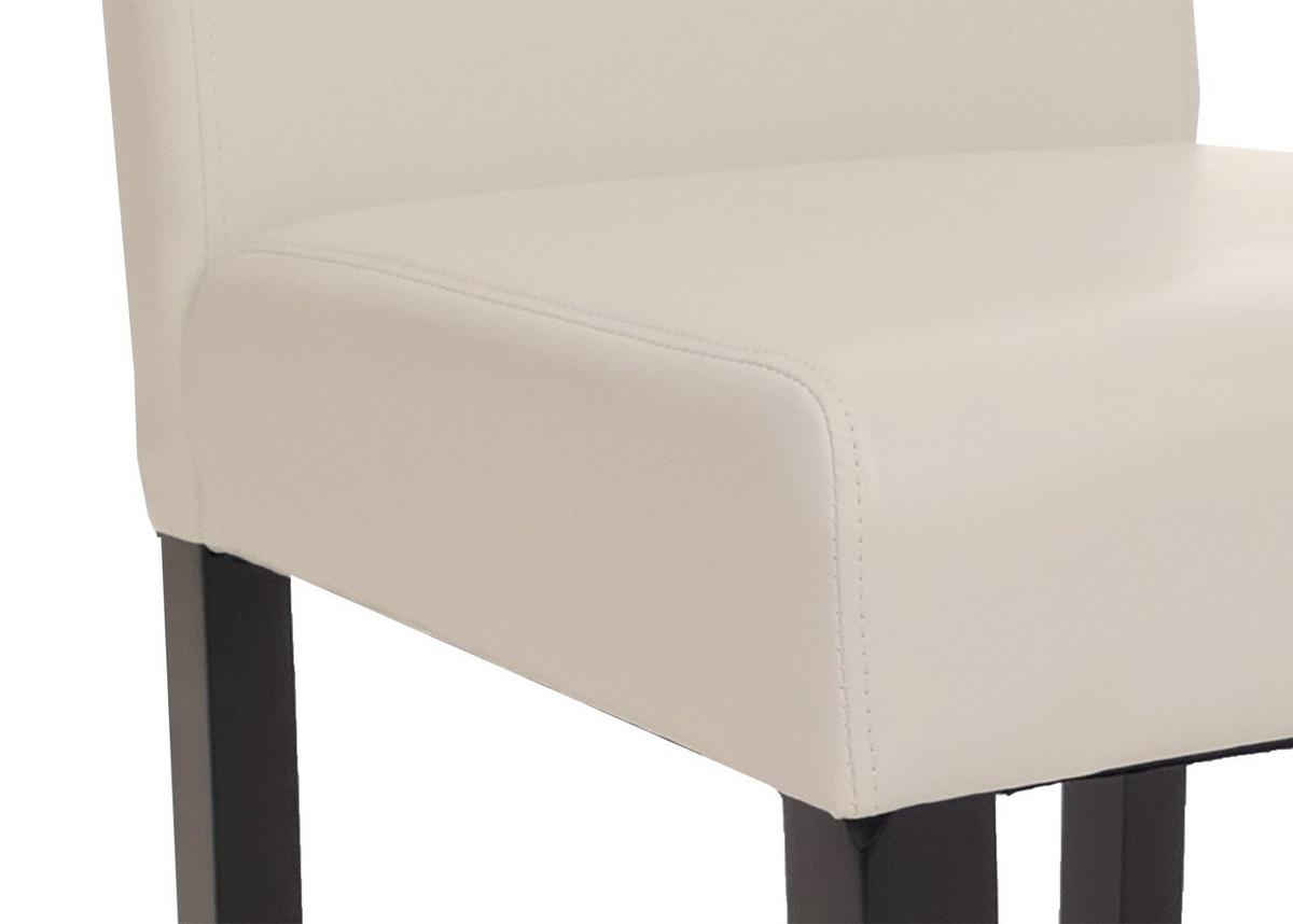 ESSZIMMERSTUHL Hochganz Reinweiß 6er-Set - Weiß Hochglanz/Weiß, Textil (43/90/56cm) - MCW