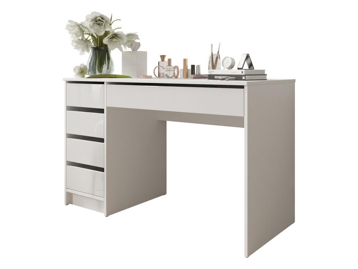 SCHREIBTISCH Ada - Weiß Hochglanz/Weiß, Holzwerkstoff (120/55/76cm) - MIRJAN24