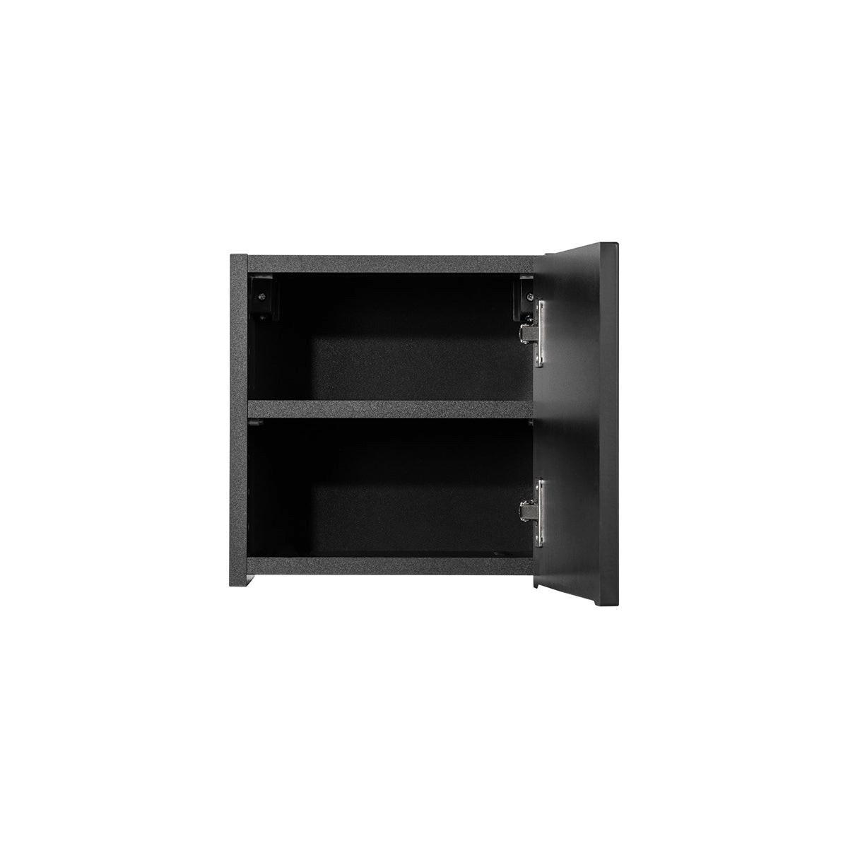 HÄNGESCHRANK 1 Tür Riva Schwarz - Schwarz, Holzwerkstoff (30/30/19cm) - Petits-meubles