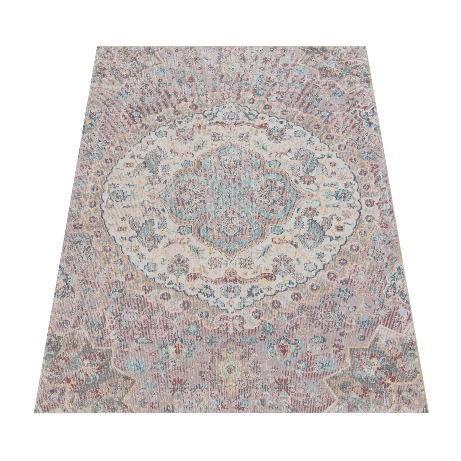 OUTDOORTEPPICH, orientalisch im Vintage-Stil, Rosa, 60 x 100 cm - Rosa, Textil (100/60cm) - KADIMA DESIGN