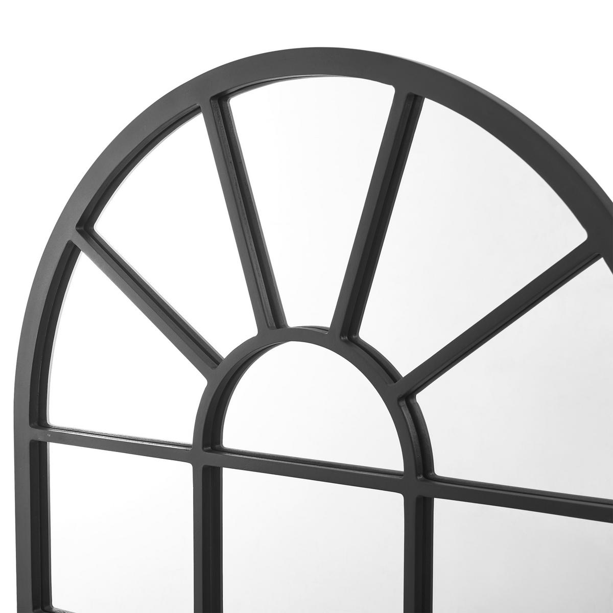 WANDSPIEGEL Villalago - Schwarz, Glas/Holzwerkstoff (60/80/1.8cm) - [en.casa]