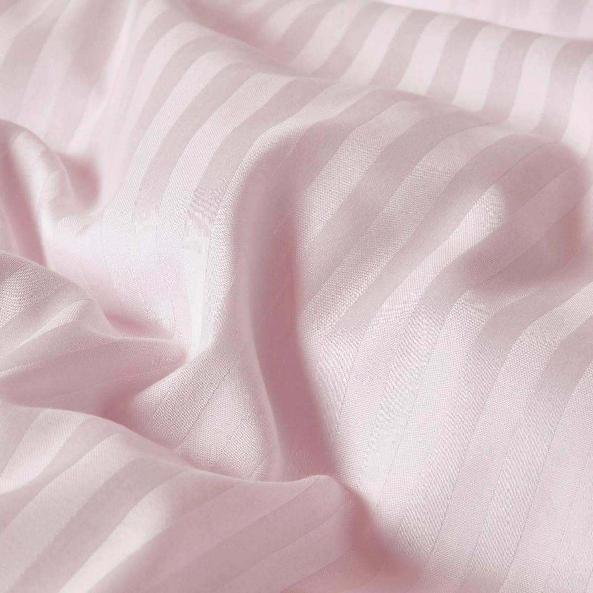 KISSENBEZUG für V-Form-Kissen, Damast-Streifen, Fadendichte 330 - Flieder, Textil (38/76cm) - Homescapes