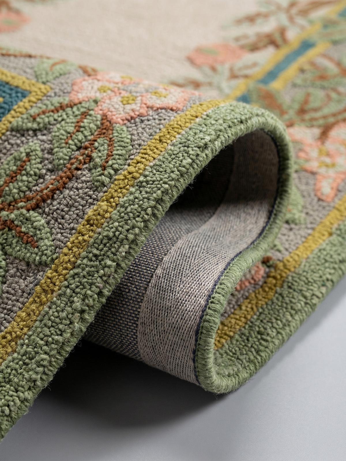TEPPICH aus Wolle SOAR in Bunt, floral, 80 x 300 cm - Multicolor, Textil (300/80cm) - KADIMA DESIGN