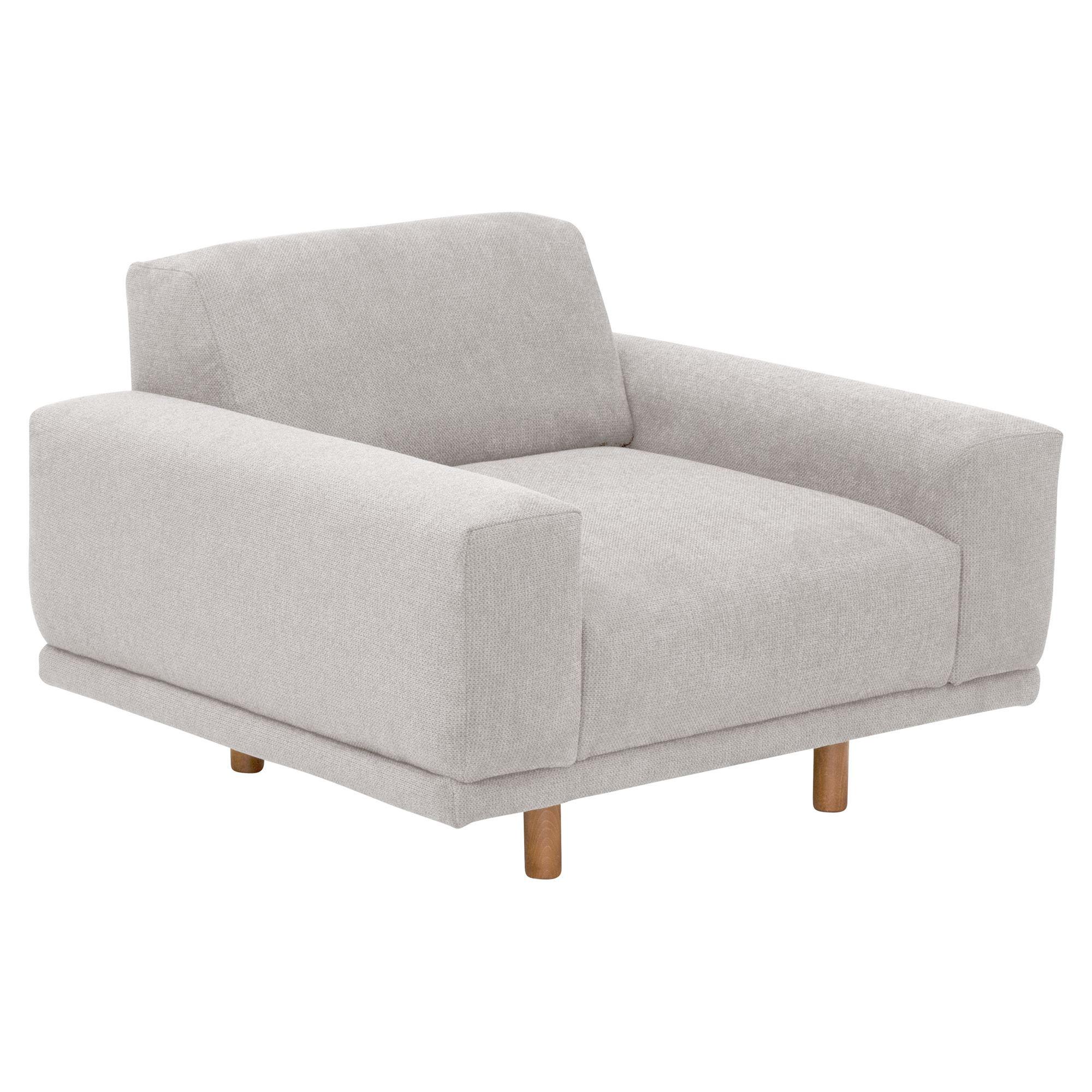 SESSEL Kattryna Flachgewebe silber - Silberfarben, Kunststoff (92/70/102cm) - 58aufmkessel
