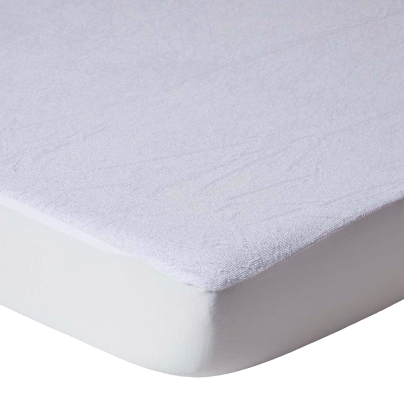 BABY-MATRATZENSCHONER wasserdicht mit Frottee-Oberfläche 60/120 cm, 2er-Set - Weiß, Textil (60/120cm) - Homescapes