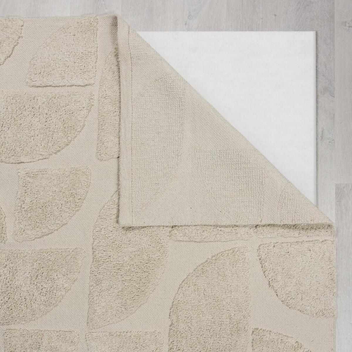 BAUMWOLLTEPPICH handgewebt ITCHEN, abstrakt, Natur, 200 x 290 cm - Beige, Textil (200/290cm) - KADIMA DESIGN