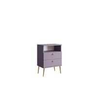NACHTTISCH Pflaume 50/69,5/33,9 - Pflaume, Holzwerkstoff (50/70/34cm) - RAUMHIRSCH FURNITURE