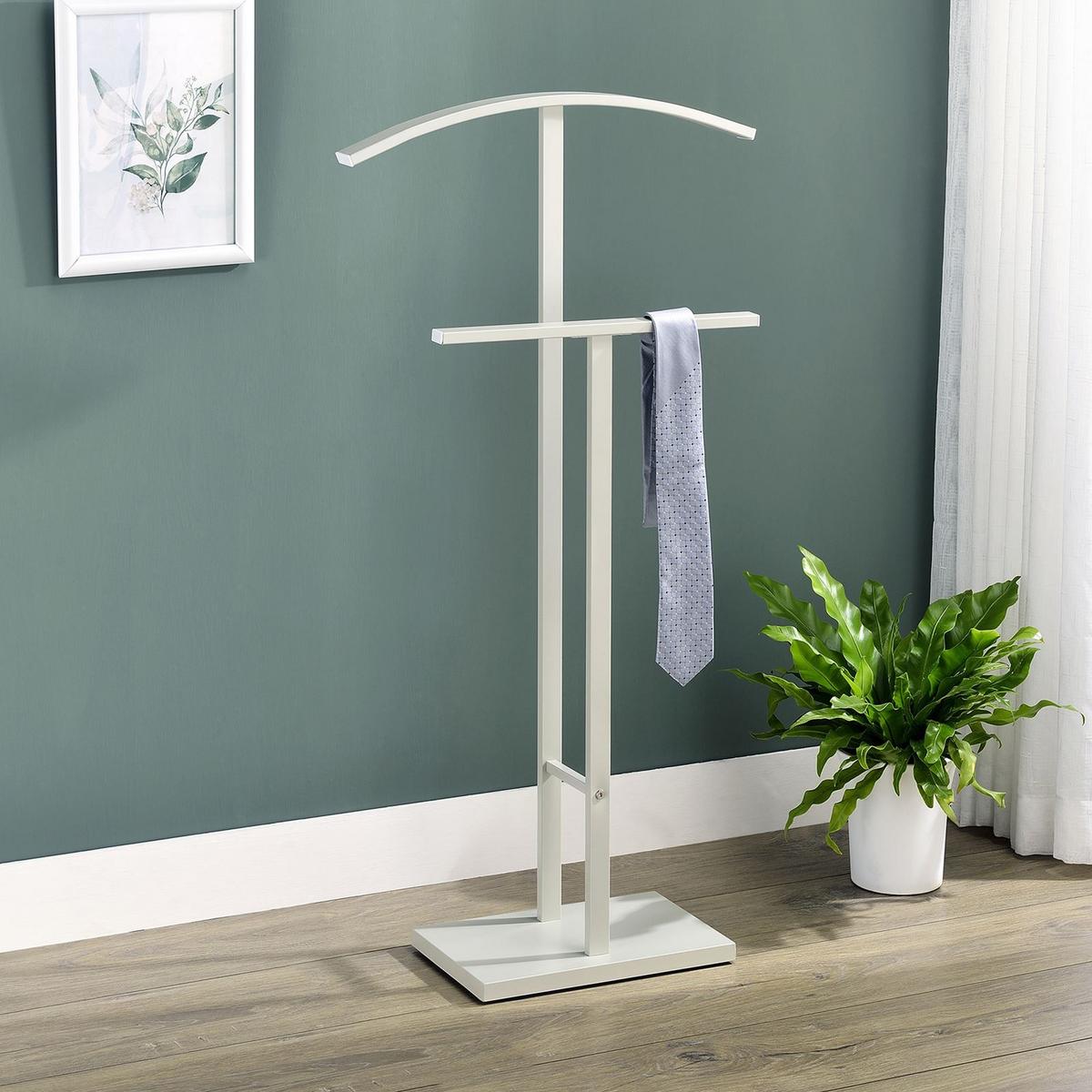 HERRENDIENER SCOTT beige - Weiß, Metall (40/100/20cm) - IDIMEX