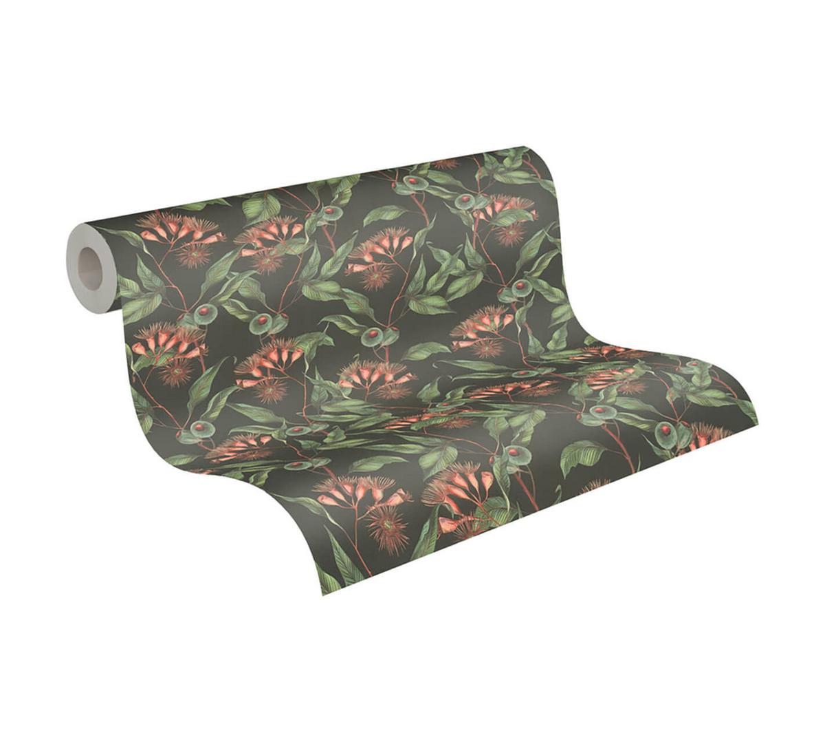 VLIESTAPETE Grau 53/1005 cm - Grün, Textil (53/1cm) - KUNSTLOFT