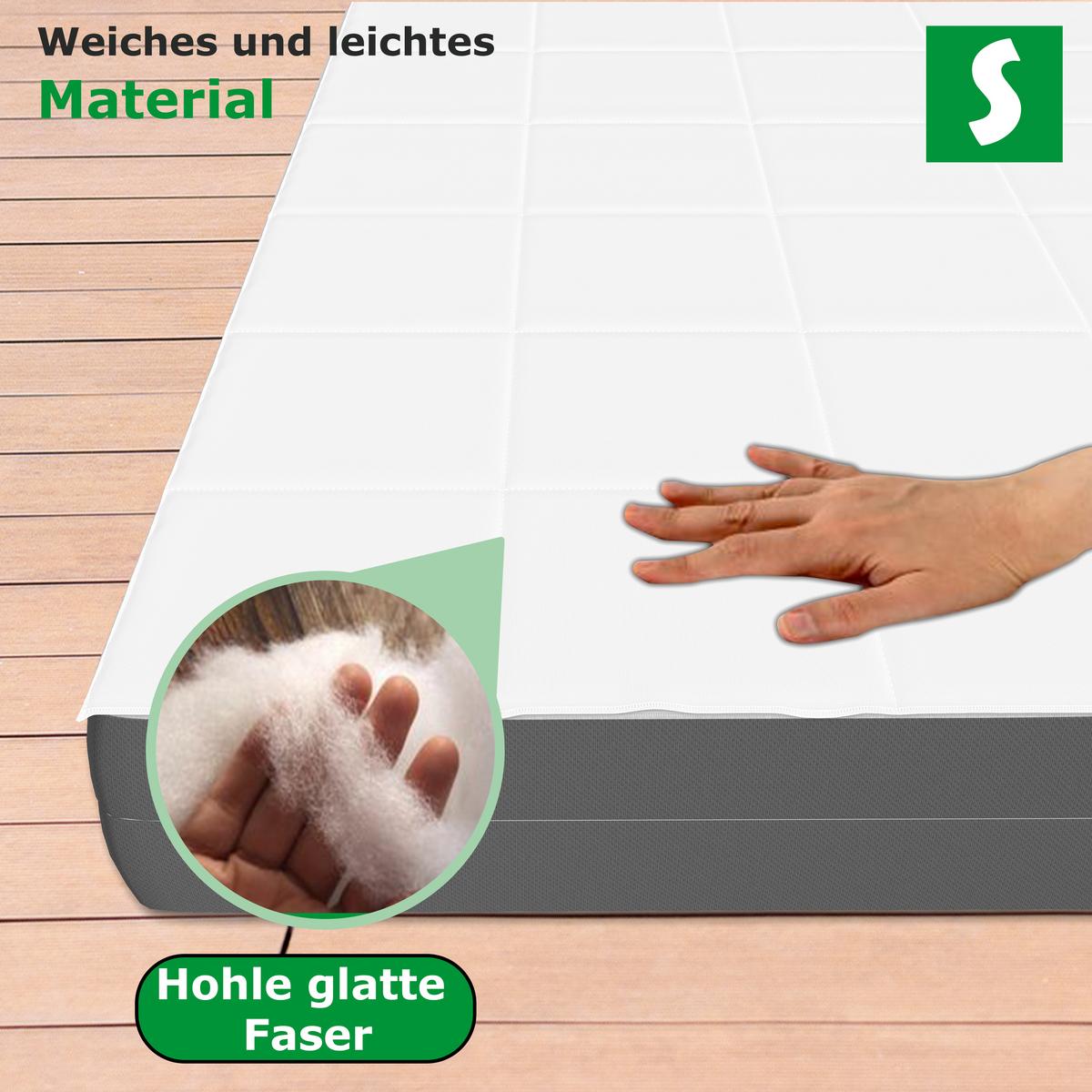 BETTDECKE für Winter 140 x 200 cm - Weiß, Textil (140/200cm) - Schlaftroll