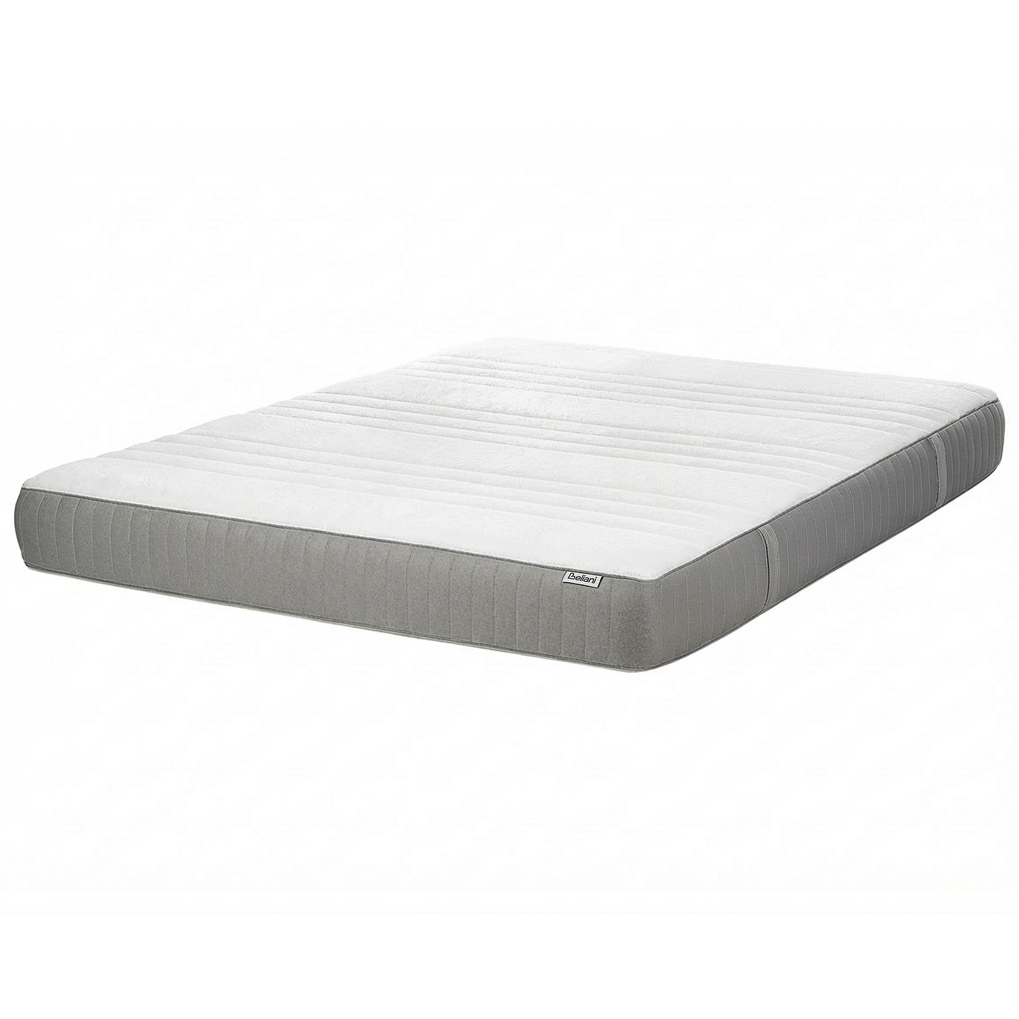 MEMORY-SCHAUMMATRATZE H2/3 Mittel 180/200 cm Whisper - Weiß, Textil (180/200cm) - Beliani