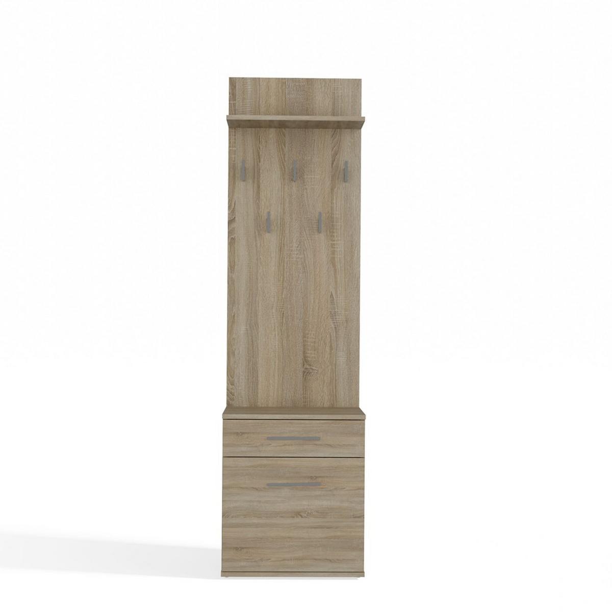 SCHUHSCHRANK Sonoma 50/180/35 - Sonoma Eiche, Holzwerkstoff (50/180/35cm) - RAUMHIRSCH FURNITURE