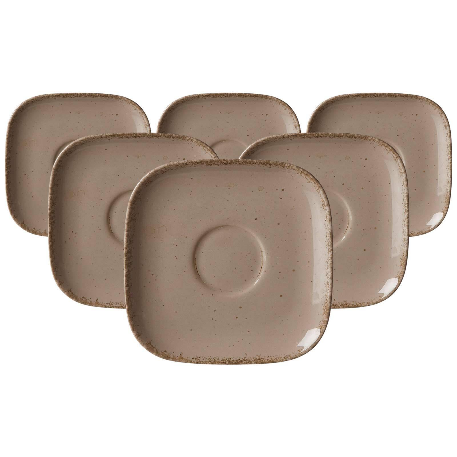 KAFFEEUNTERTASSEN Casa Grau ø 13,5 cm 6er Set - Grau, Keramik (13.5cm) - Ritzenhoff Breker