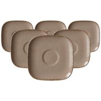 KAFFEEUNTERTASSEN Casa Grau ø 13,5 cm 6er Set - Grau, Keramik (13.5cm) - Ritzenhoff Breker