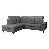 ECKSOFA Forest, Seite: Links - Schwarz/Grau, Holz/Textil (271/212cm) - MIRJAN24