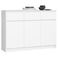 KOMMODE Weiß 99/138/40 - Weiß, Holzwerkstoff (138/99/40cm) - RAUMHIRSCH FURNITURE