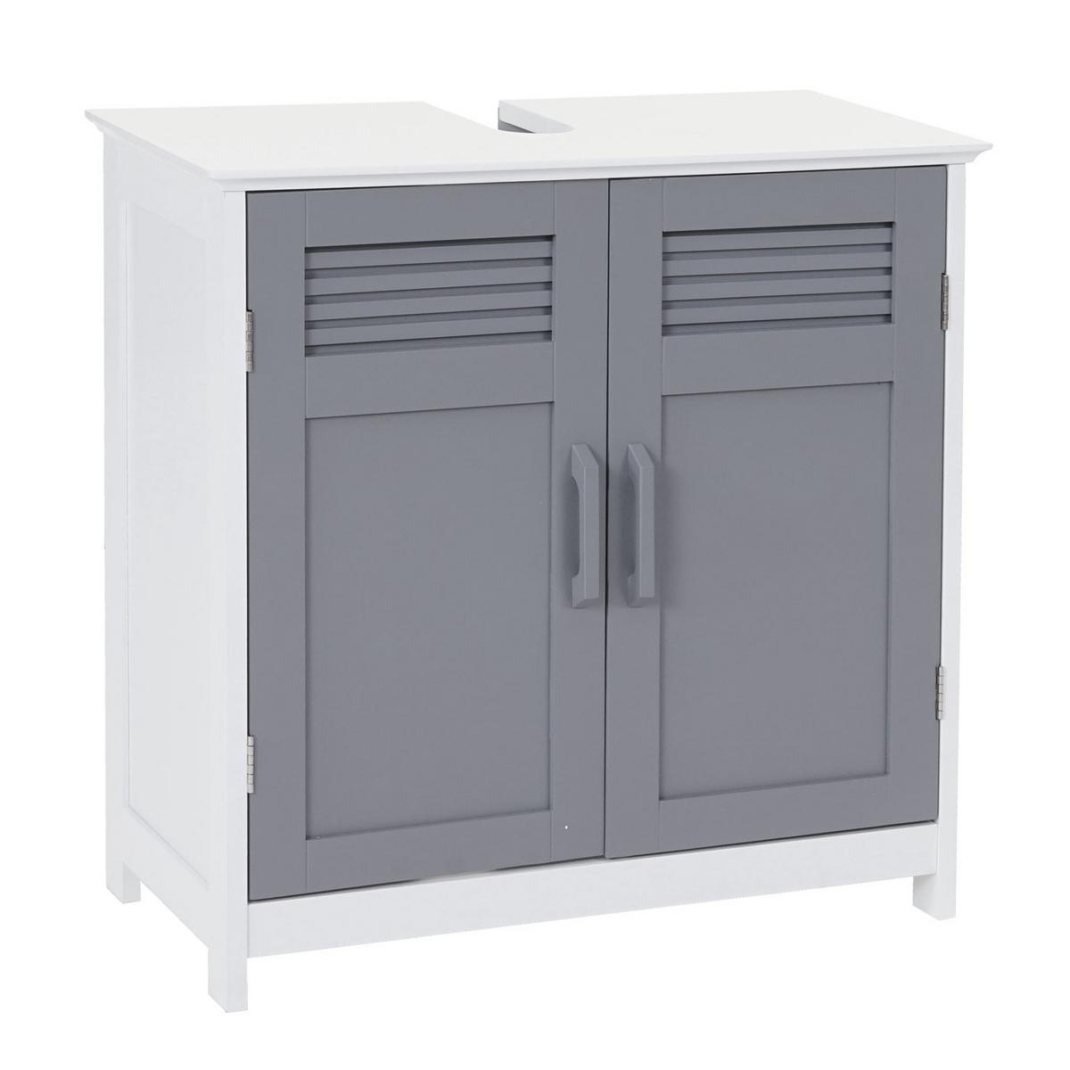 WASCHBECKENUNTERSCHRANK Grau - Grau, Holz (60/60/30cm) - MCW
