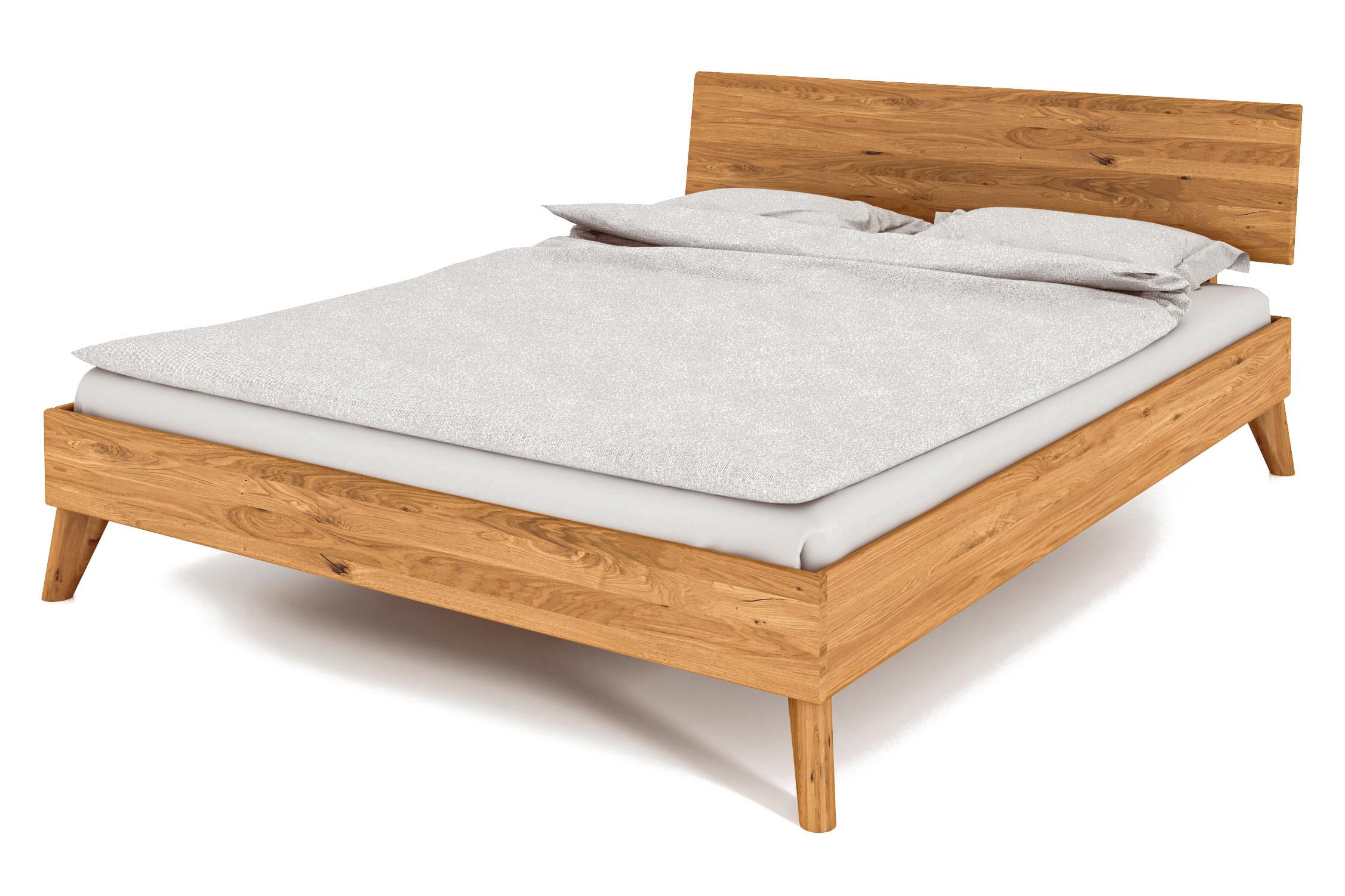 GREG 1 BETT Wildeiche - Wildeiche, Holz (80/200cm) - byoak