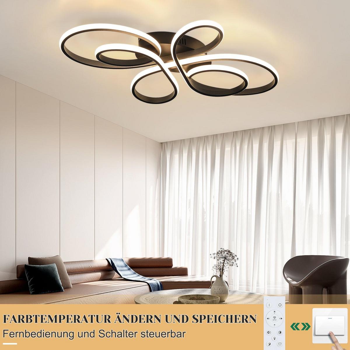 LED-DECKENLEUCHTE Alaric 80/50/8.5 cm - Weiß, Metall (80/50/8.5cm) - Nettlife