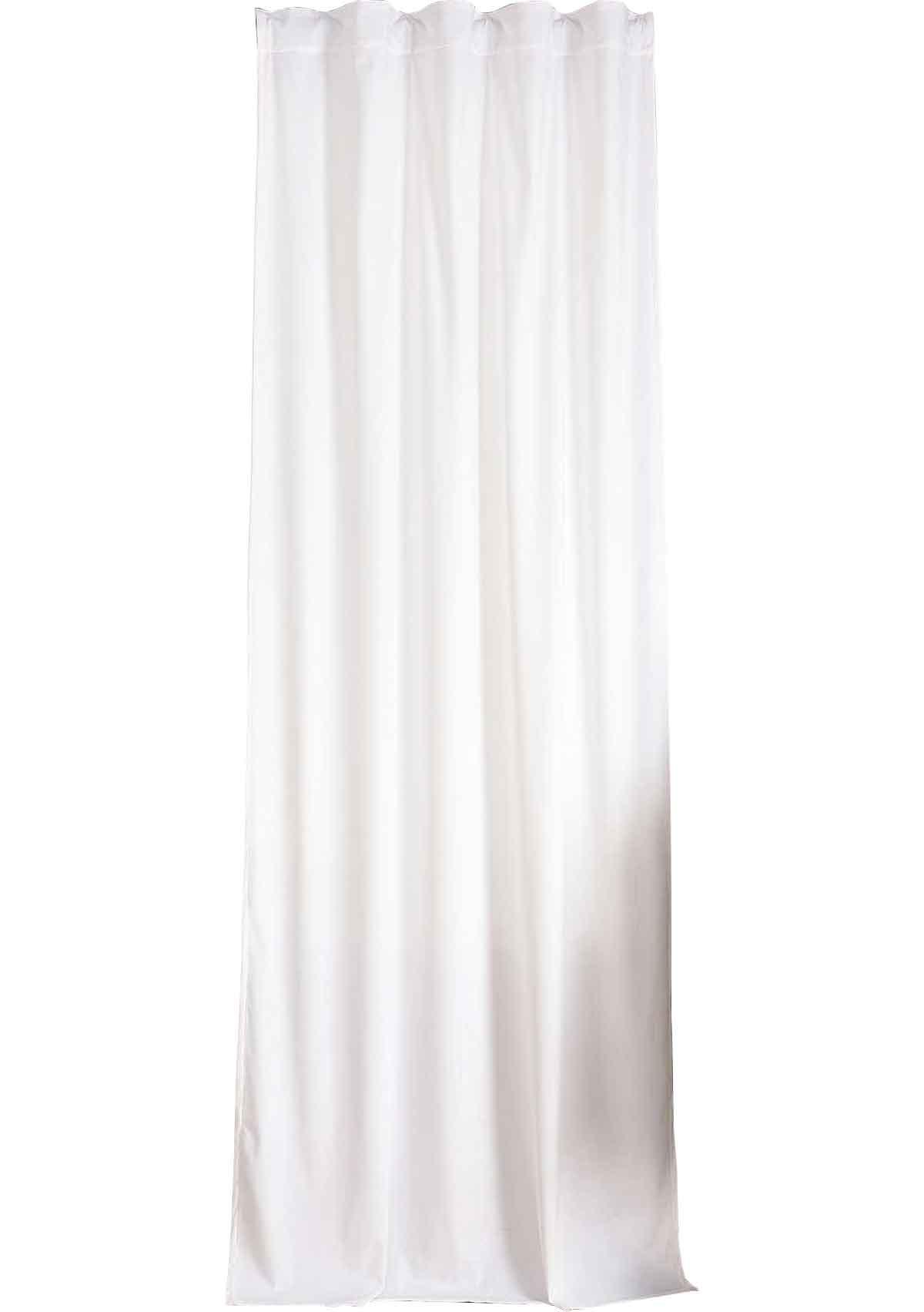 VORHANG MILANO HxB 235x135 cm Weiß - Weiß, Textil (135/235cm) - Gardinenbox