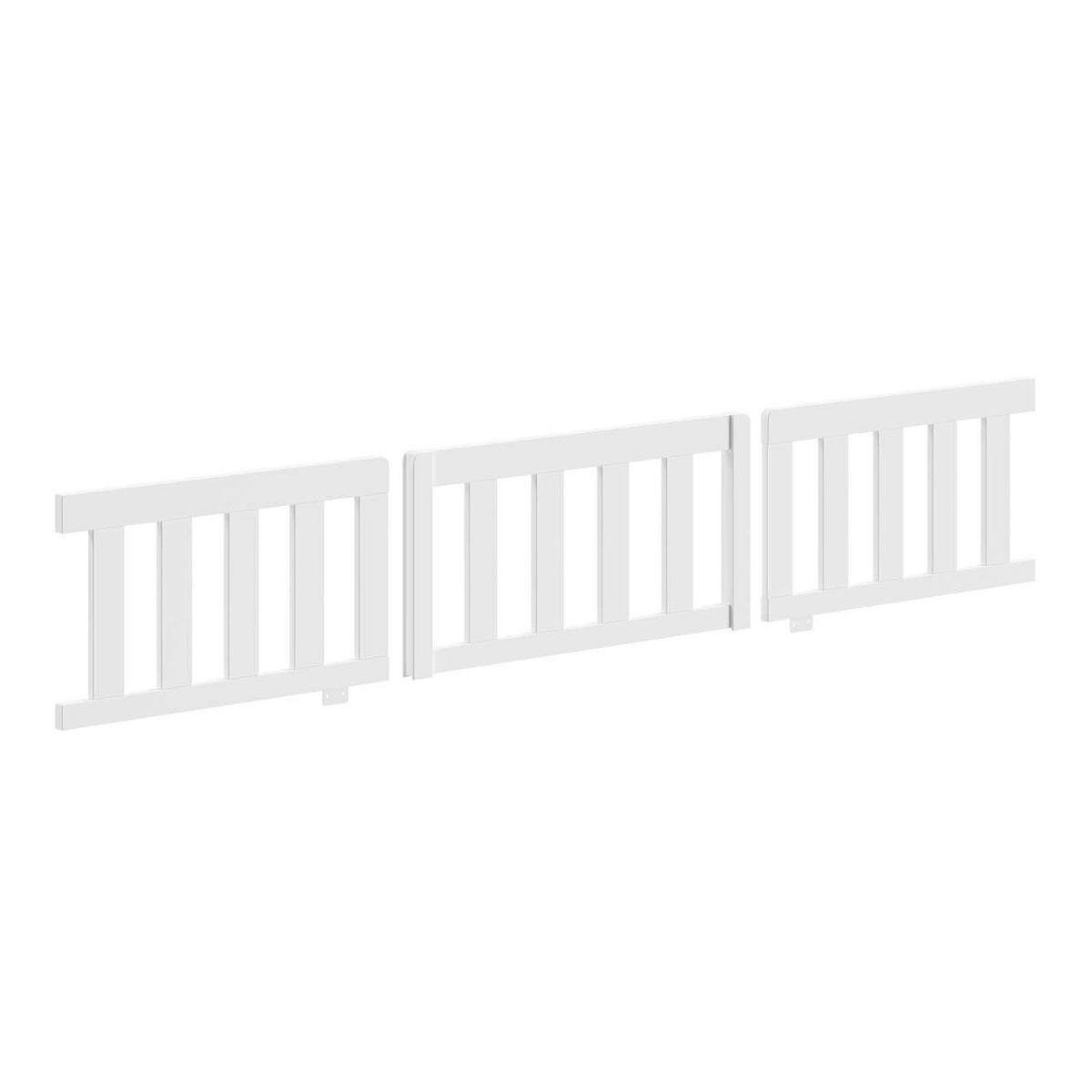 TAGESBETT Kapua 140x200 Bettschublade Rausfallschutz Kiefer weiß - Weiß, Holz (140/200cm) - 58aufmkessel