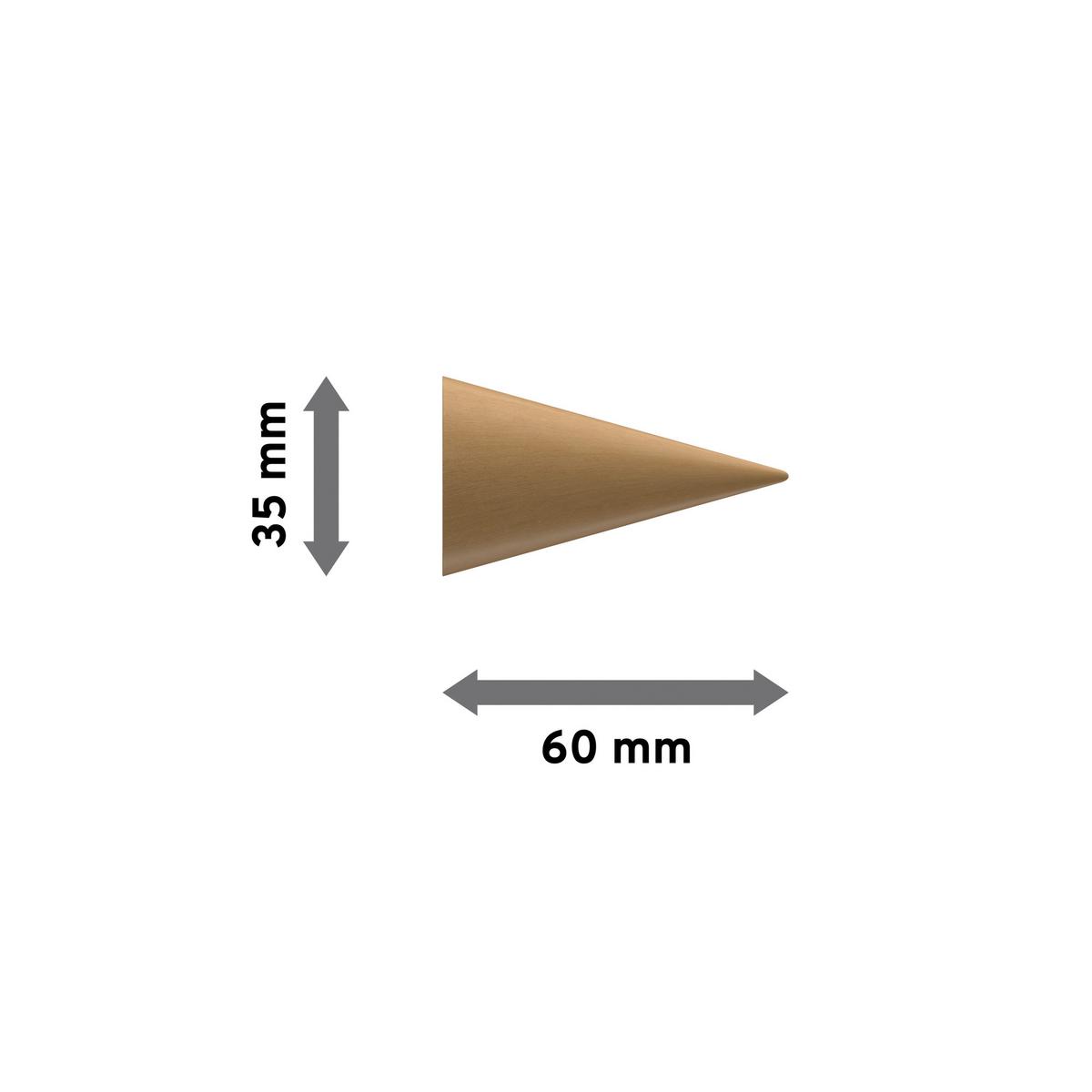 ENDSTÜCKE FÜR GARDINENSTANGEN 20 mm Ø, Siveo Buche, Packung 2 Stück - Buchefarben, Holz (6/3.5/3.5cm) - INTERDECO
