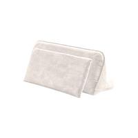 RÜCKENKISSEN WIOLO Cremeweiß Velvet - Creme, Textil (80/46cm) - KAWOLA