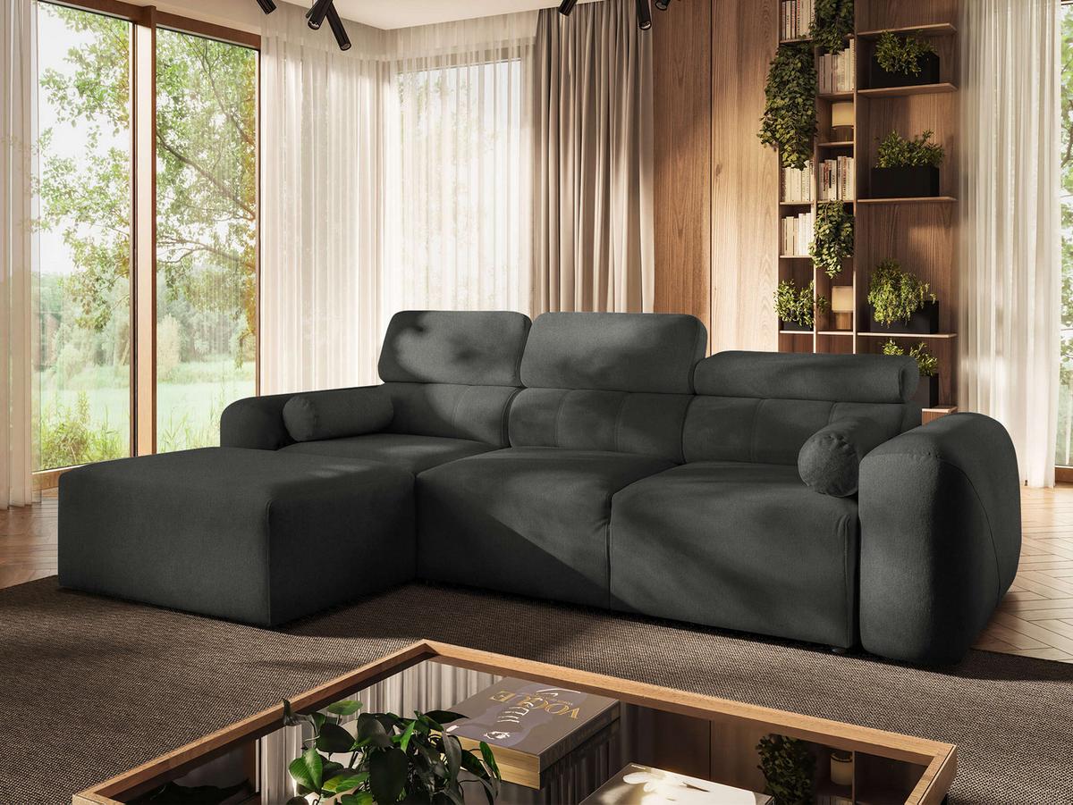 ECKSCHLAFSOFA Volare I, Seite: Links - Anthrazit, Holz/Textil (269/182cm) - MIRJAN24