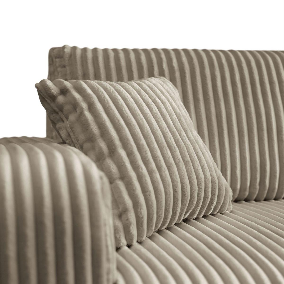 ECKSOFA PRESTIGE SOFT mit Schlaffunktion und Bettkasten, Tilia 08 - Beige, Textil (277/143cm) - Lookway