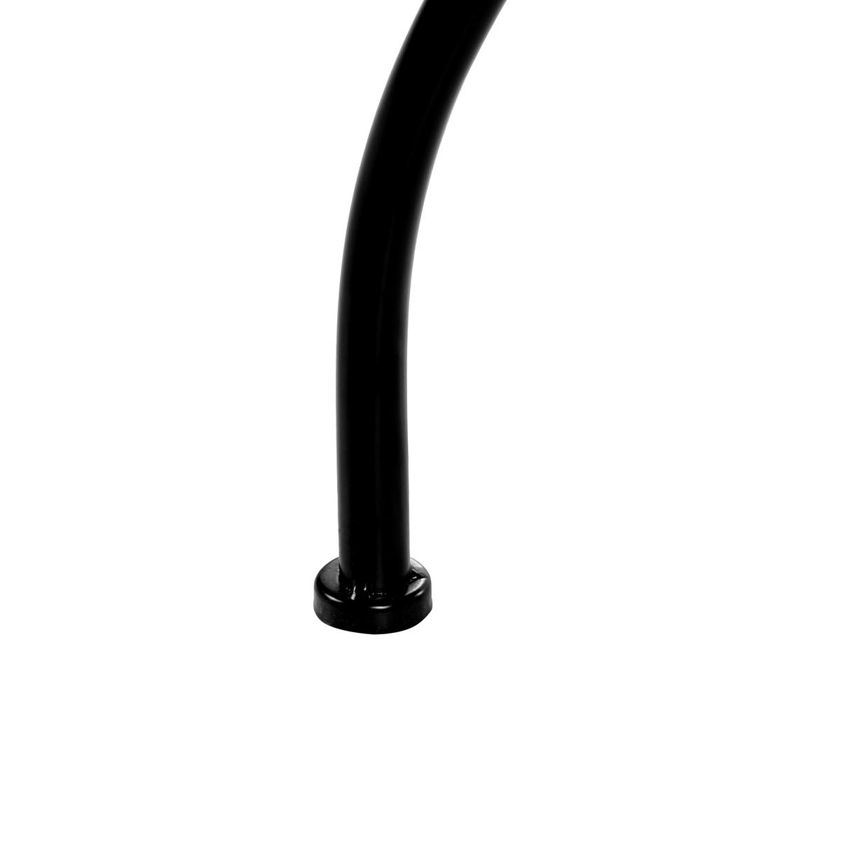 BISTROTISCH 60/60 cm Metall Schwarz Chapeco - Schwarz, Metall (60/60/75cm) - Beliani