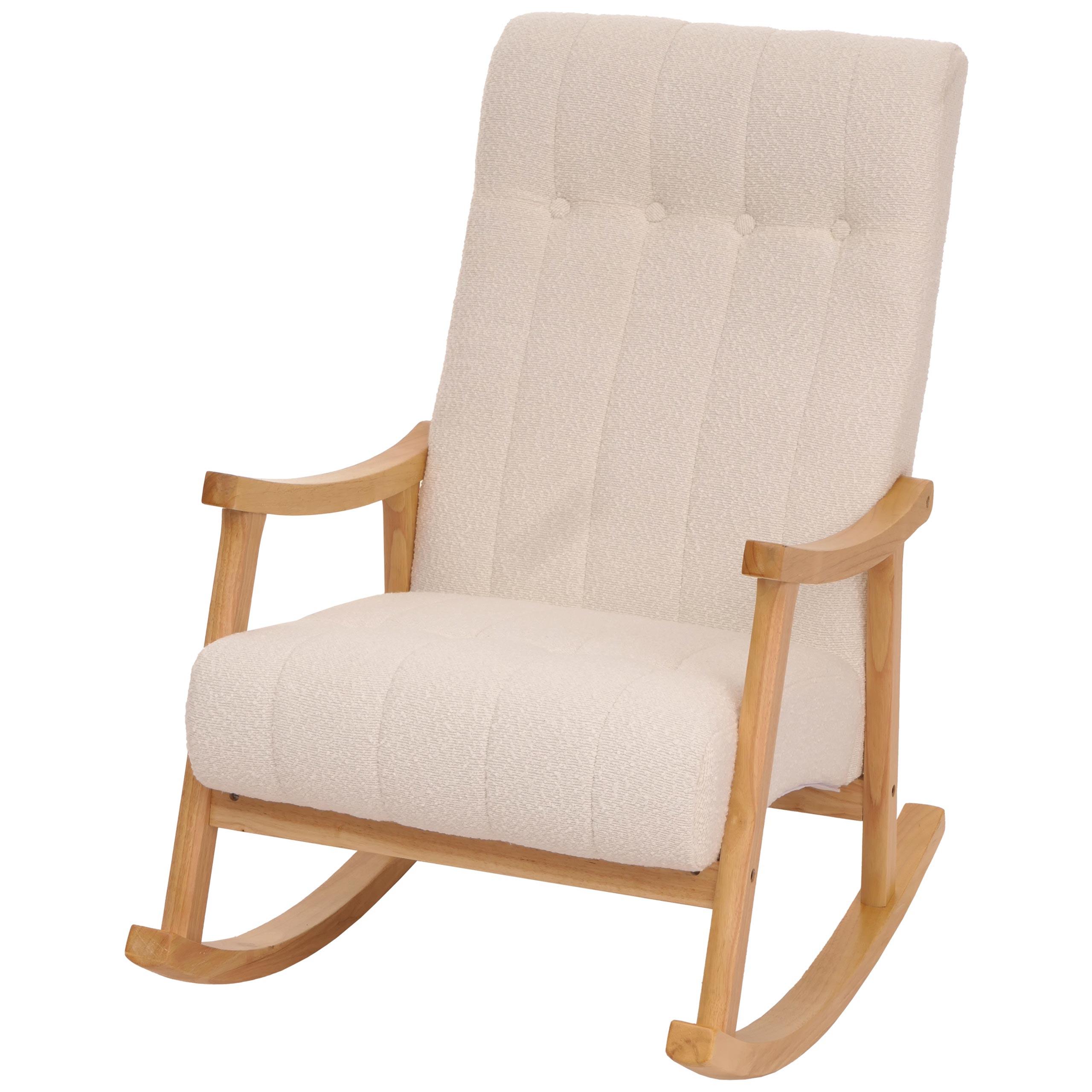 SCHAUKELSTUHL Cremeweiß - Creme/Weiß, Textil (64/97/85cm) - MCW