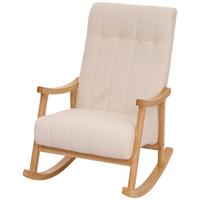 SCHAUKELSTUHL Cremeweiß - Creme/Weiß, Textil (64/97/85cm) - MCW