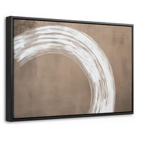 LEINWAND Bilder mit Rahmen - Farbe - Braun - Japandi - 30x20 - Kupferfarben, Textil (30/20cm) - MuchoWow