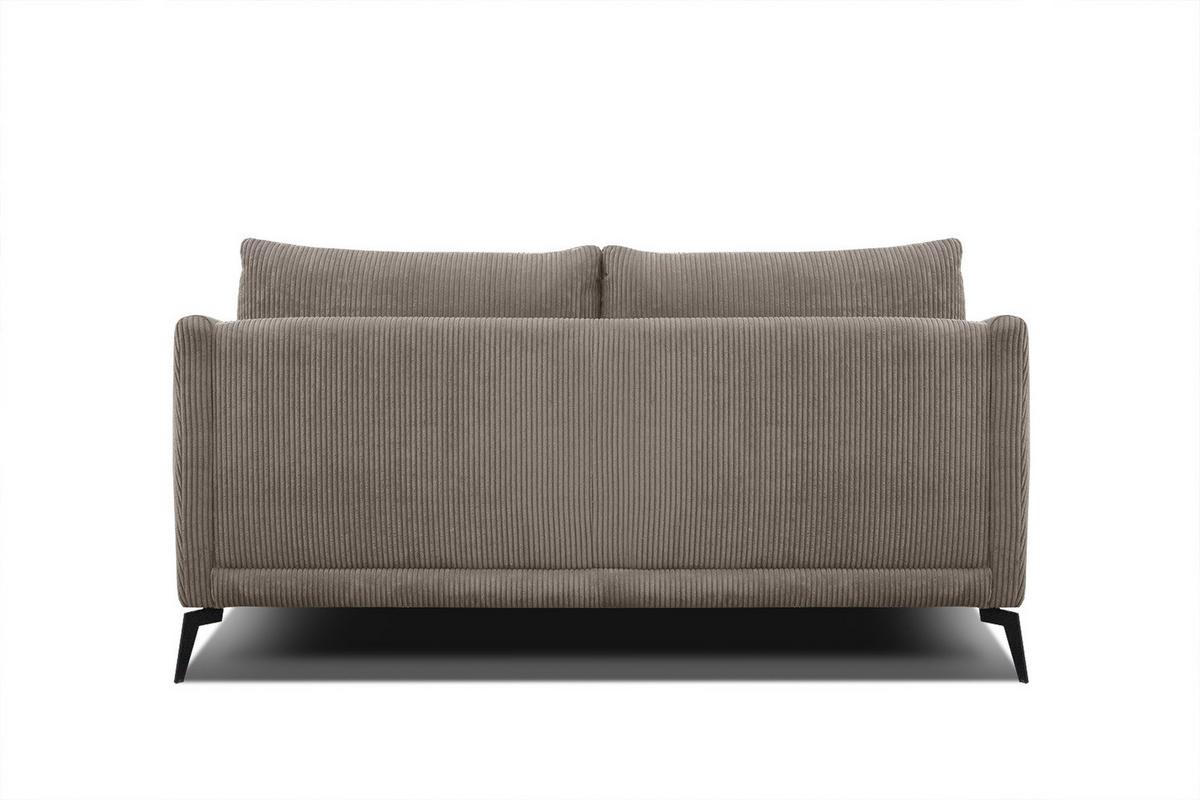 SOFA VILT 2,5-Sitzer, taupe - Taupe/Schwarz, Holzwerkstoff/Textil (202/89/94cm) - Wozimo