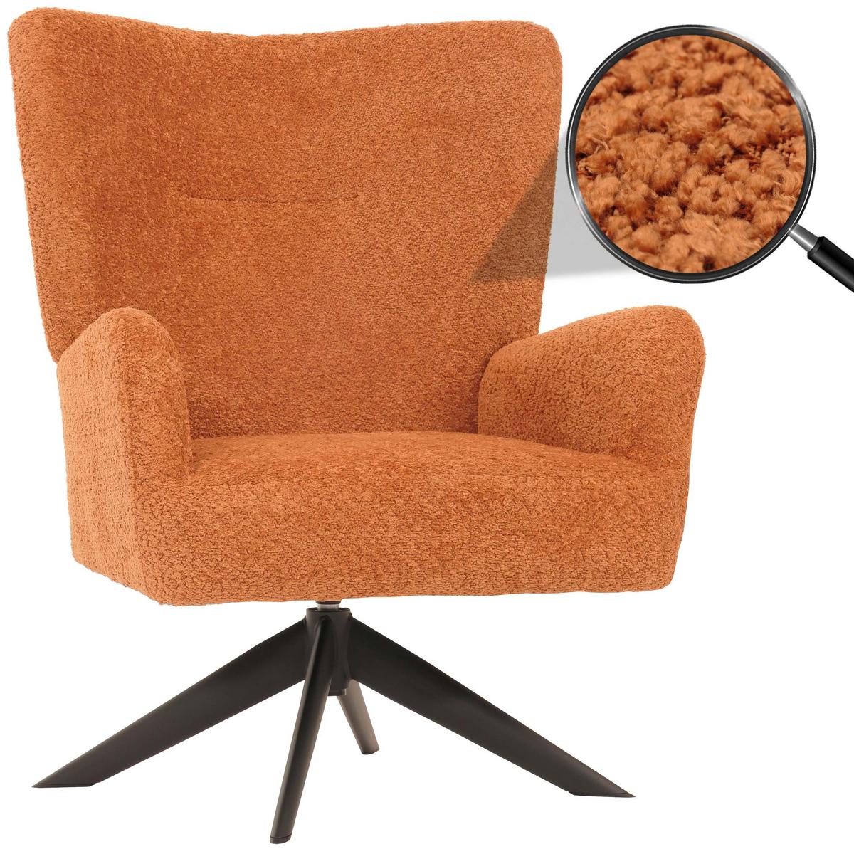 LOUNGE-SESSEL Orange - Orange, Textil (75/99/74cm) - MCW