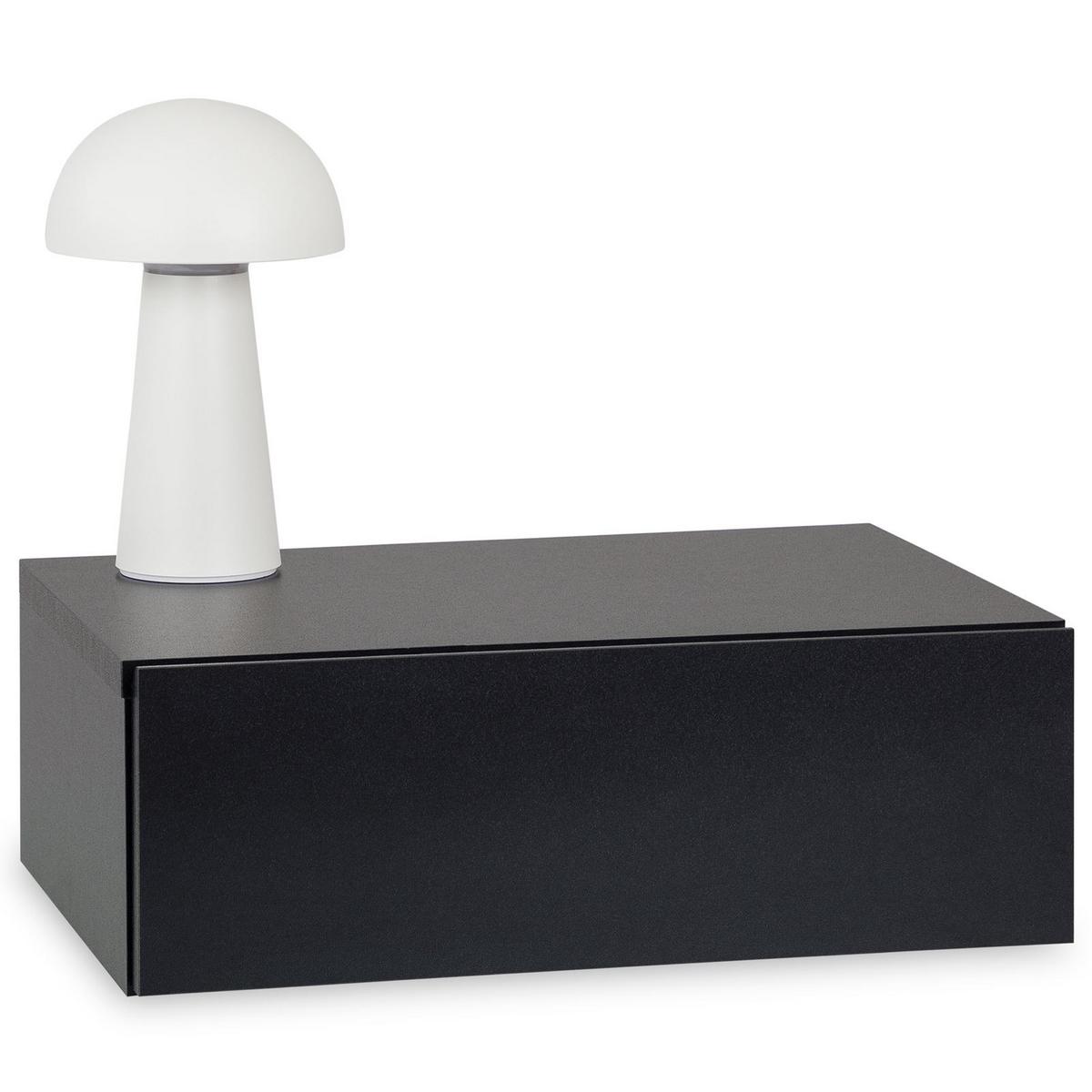HÄNGENDER NACHTTISCH ANNE - Schwarz, Holzwerkstoff (42/14/30cm) - CARO-Möbel