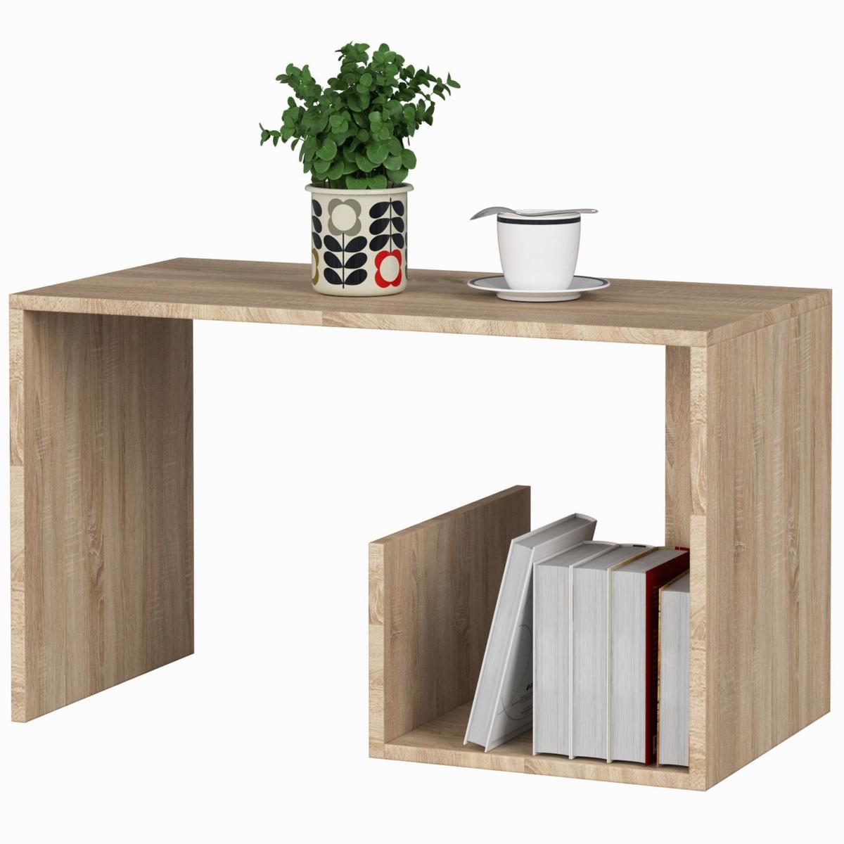 COUCHTISCH Eiche Sonoma 45/80/40 - Sonoma Eiche, Textil (40/80/45cm) - RAUMHIRSCH FURNITURE