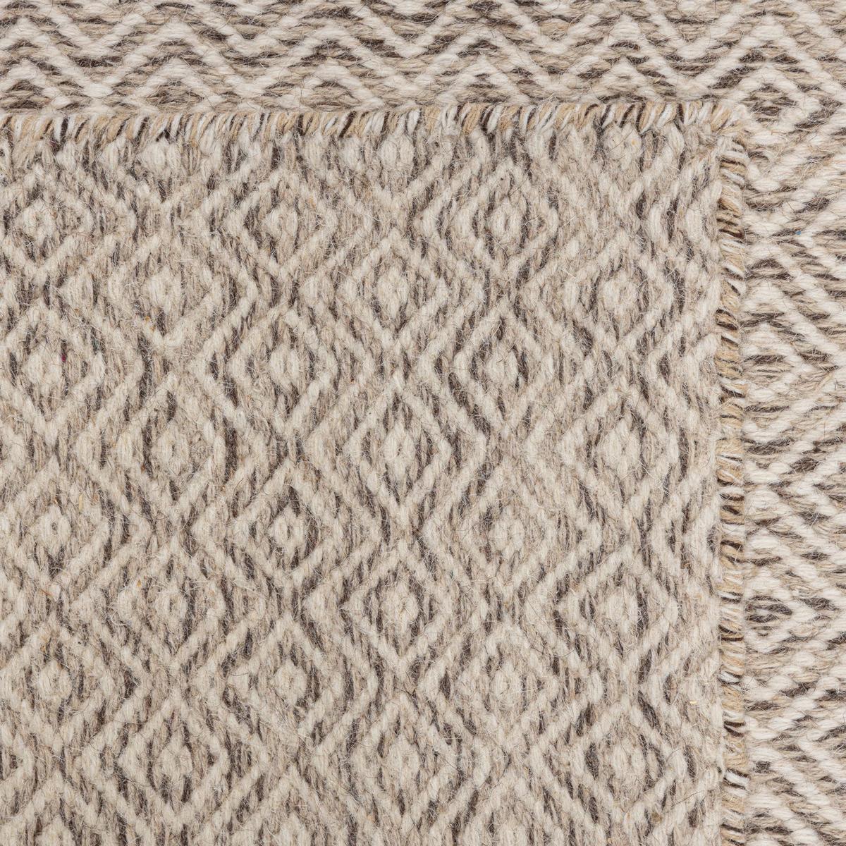 HANDWEBTEPPICH 2-Seitiger Skandi, modern 130x190 cm - Beige, Textil (130/190cm) - Rug and Roll