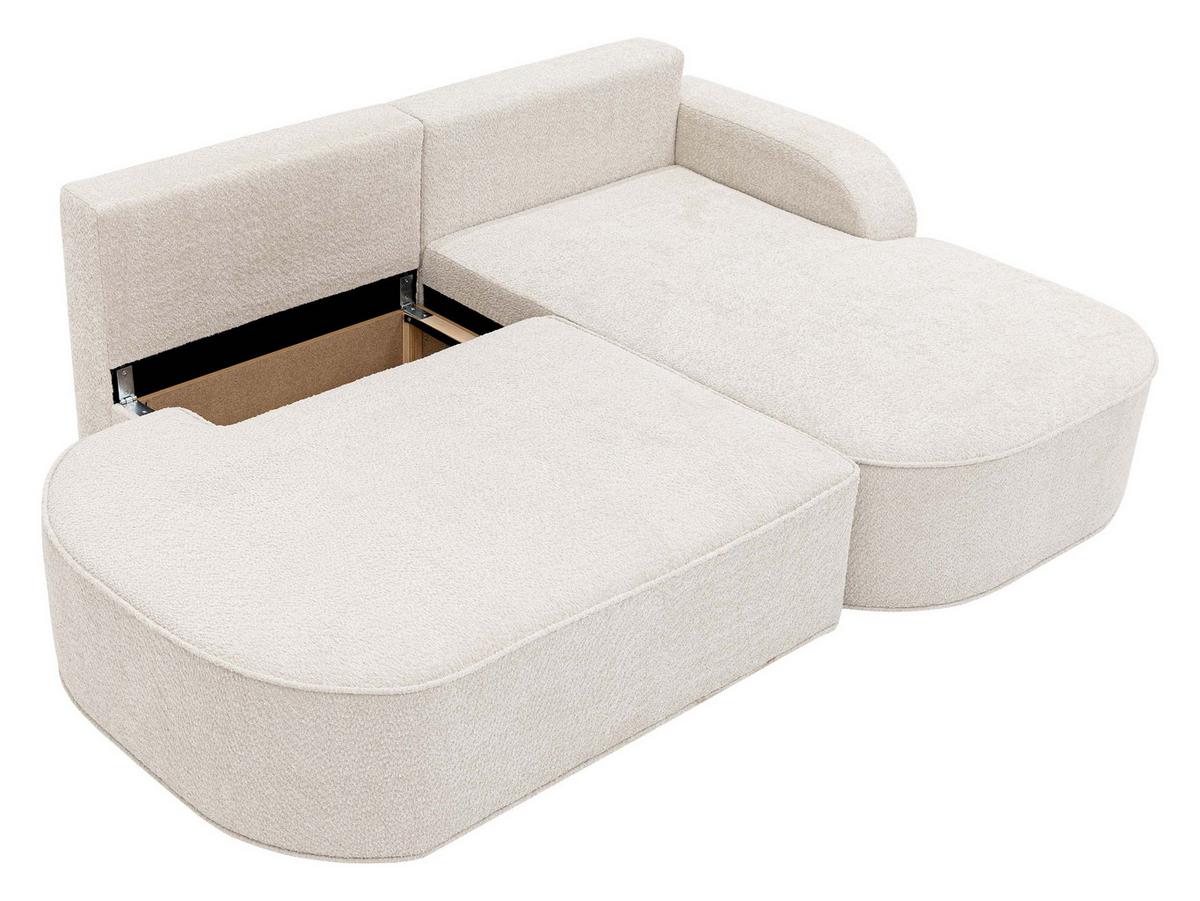 ECKSOFA Koro, Seite: Links - Hellbraun/Schwarz, Holz/Kunststoff (256/177cm) - MIRJAN24