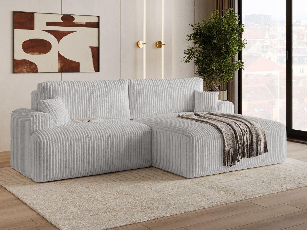 ECKSOFA Serene Grau Links - Grau, Holz/Textil (259/145cm) - Graingold
