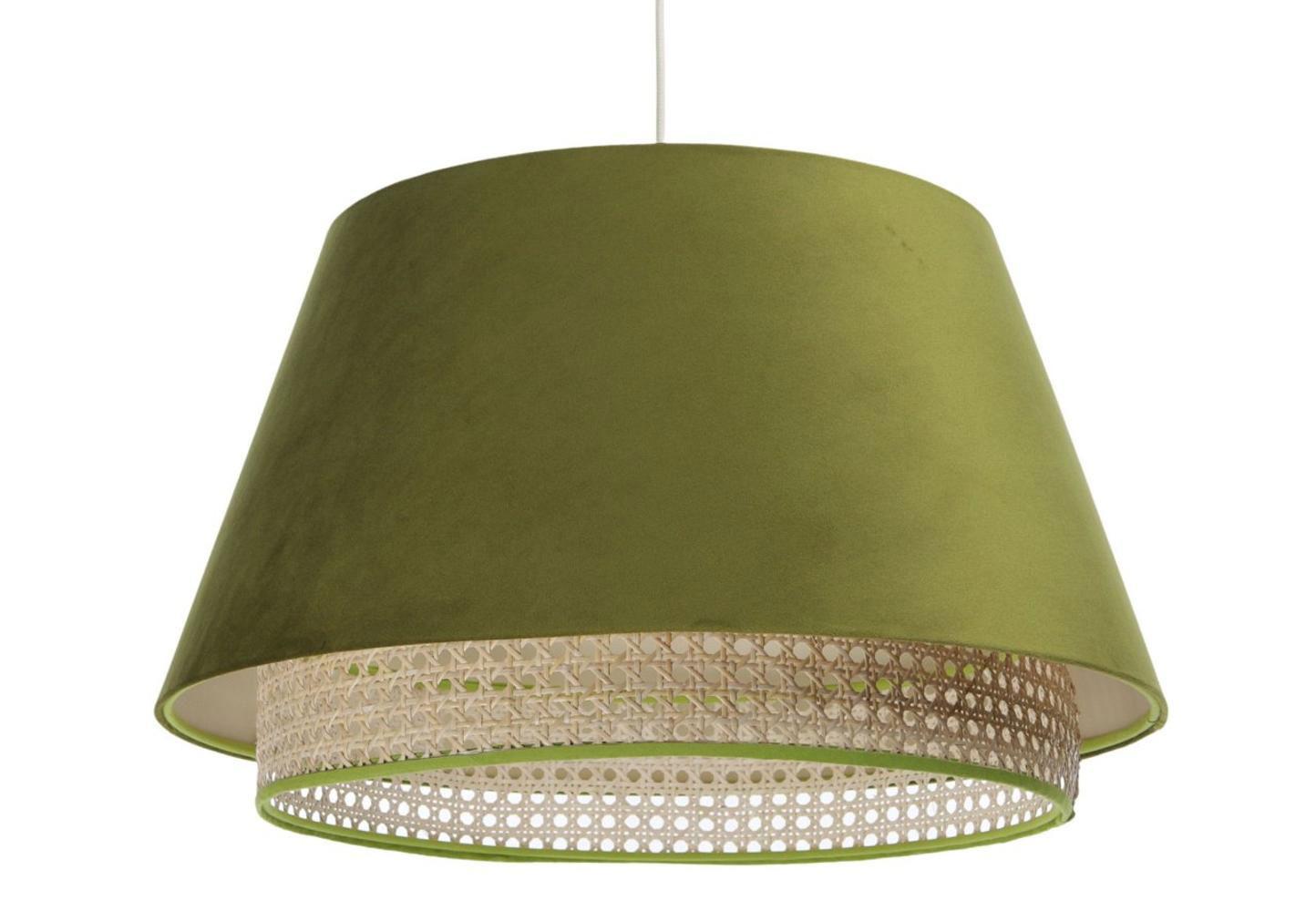 HÄNGELEUCHTE Grün 50/31 cm - Beige/Grün, Kunststoff (50/1.3/31cm) - ONZENO